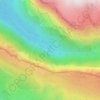 Mapa topográfico Cascada del Estrecho, altitud, relieve