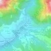 Mapa topográfico Guégnier, altitud, relieve