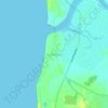 Mapa topográfico Umbargaon, altitud, relieve