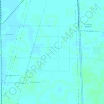 Mapa topográfico parque industrial centro logistico jalisco, altitud, relieve