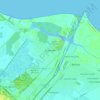 Mapa topográfico Ensenada, altitud, relieve