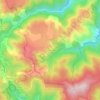 Mapa topográfico Les Balmelles, altitud, relieve