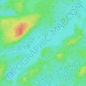 Mapa topográfico Lac Opataca, altitud, relieve