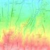 Mapa topográfico Mataas na Burol, altitud, relieve