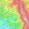 Mapa topográfico Fonte del Romito, altitud, relieve