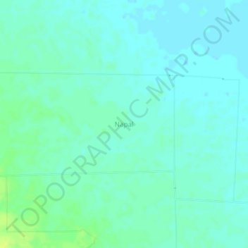 Mapa topográfico Napal, altitud, relieve