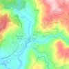 Mapa topográfico Cotos, altitud, relieve