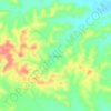 Mapa topográfico El Salado, altitud, relieve