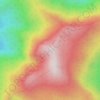 Mapa topográfico Buntu Latimojong, altitud, relieve