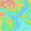Mapa topográfico Verbania, altitud, relieve