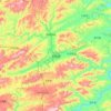 Mapa topográfico 天柱县, altitud, relieve
