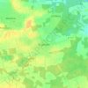 Mapa topográfico Engensen, altitud, relieve