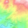 Mapa topográfico Raquina, altitud, relieve