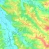 Mapa topográfico Sauboires, altitud, relieve