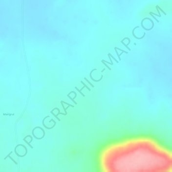 Mapa topográfico Indian subcontinent, altitud, relieve