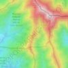 Mapa topográfico Roques Blanques, altitud, relieve