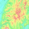 Mapa topográfico 金秀县, altitud, relieve
