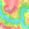 Mapa topográfico Lornís, altitud, relieve