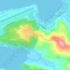 Mapa topográfico Upper Cubi, altitud, relieve