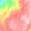 Mapa topográfico Talhada, altitud, relieve