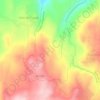 Mapa topográfico Serra da Gralheira, altitud, relieve