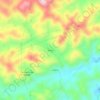 Mapa topográfico Gatos, altitud, relieve