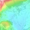 Mapa topográfico Les Pourquiers, altitud, relieve