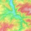Mapa topográfico Eicherscheid, altitud, relieve