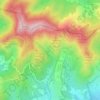 Mapa topográfico Font del Mig, altitud, relieve