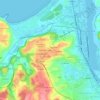 Mapa topográfico El Rey, altitud, relieve