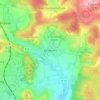 Mapa topográfico Alhausen, altitud, relieve