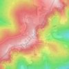 Mapa topográfico Le Tanet, altitud, relieve