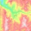 Mapa topográfico Bakun, altitud, relieve