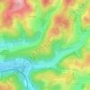 Mapa topográfico Hohe Ley, altitud, relieve