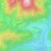 Mapa topográfico Fragen, altitud, relieve