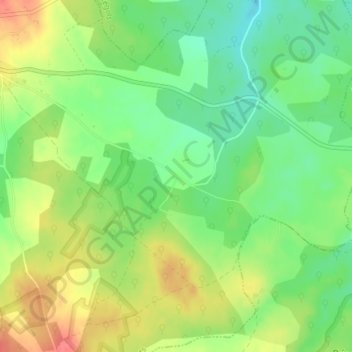 Mapa topográfico La Loge, altitud, relieve