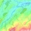 Mapa topográfico Orsonnens, altitud, relieve