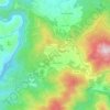 Mapa topográfico Paradança, altitud, relieve