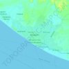 Mapa topográfico Bengkalis, altitud, relieve