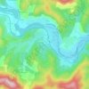 Mapa topográfico Le Boisson, altitud, relieve