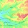 Mapa topográfico Gundleton, altitud, relieve