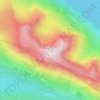 Mapa topográfico High Stile (Wainwright), altitud, relieve