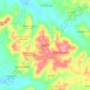 Mapa topográfico Huizache, altitud, relieve