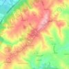 Mapa topográfico Carrascas, altitud, relieve