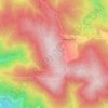 Mapa topográfico Mouro, altitud, relieve