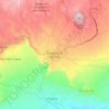 Mapa topográfico Naolinco de Victoria, altitud, relieve