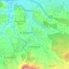 Mapa topográfico Manzen, altitud, relieve