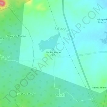 Mapa topográfico Venkat Raopet (H), altitud, relieve