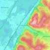Mapa topográfico Untergrombach, altitud, relieve
