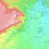 Mapa topográfico Poza de la Sal, altitud, relieve